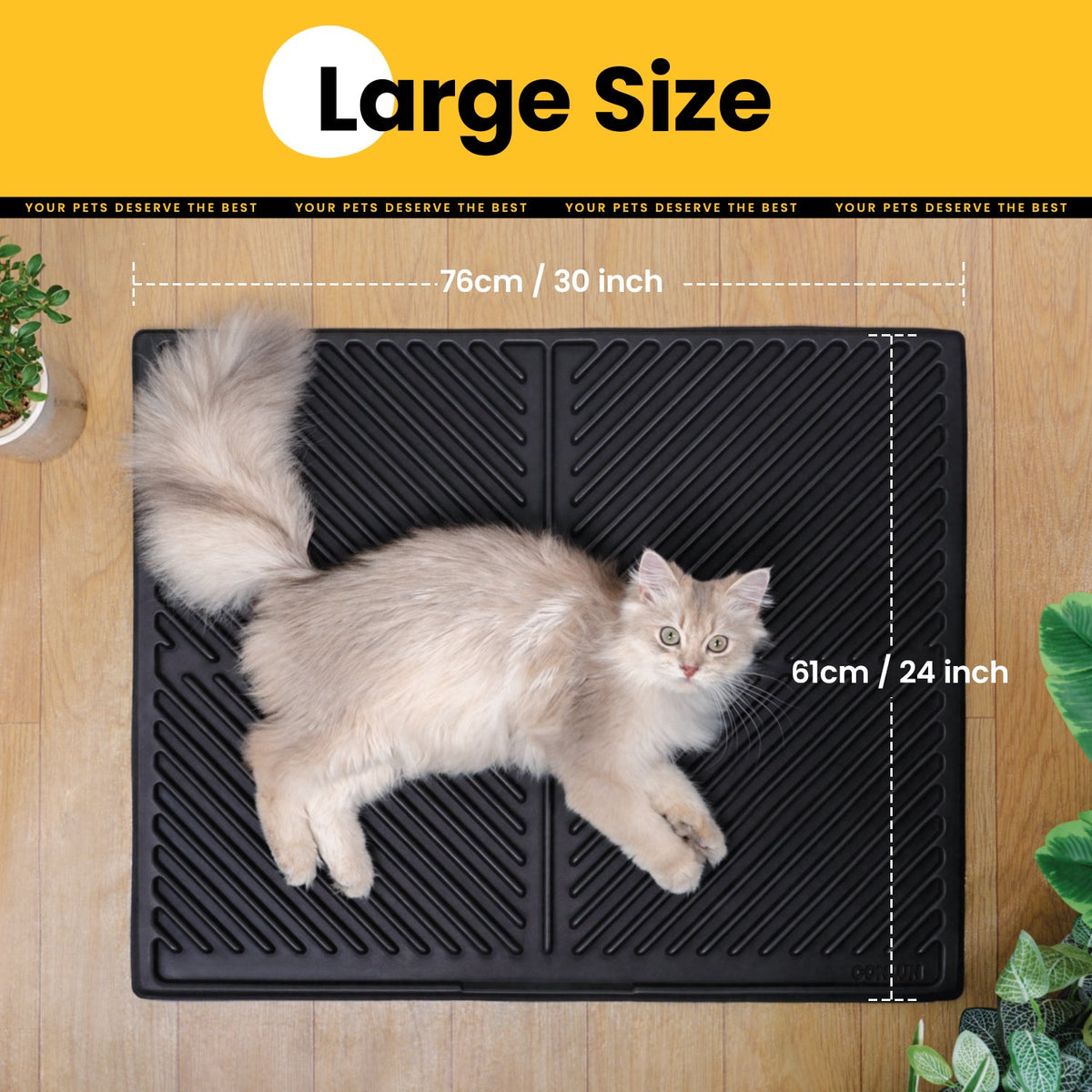Single-Layer Cat Litter Mat – Soft, Easy-Clean
