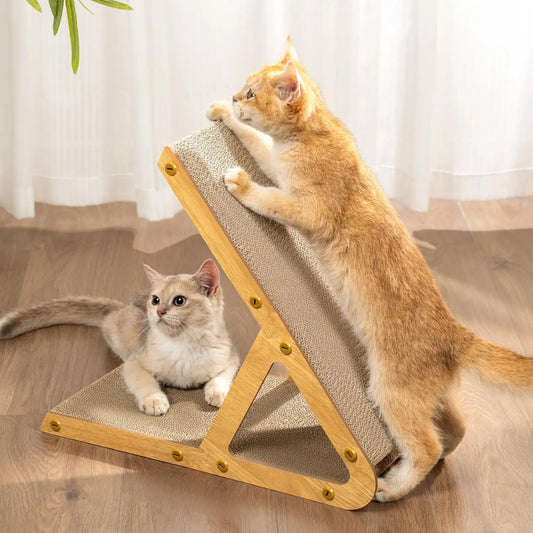 Cardboard Cat Scratcher – A-Frame & L-Shaped, Multiple Sizes