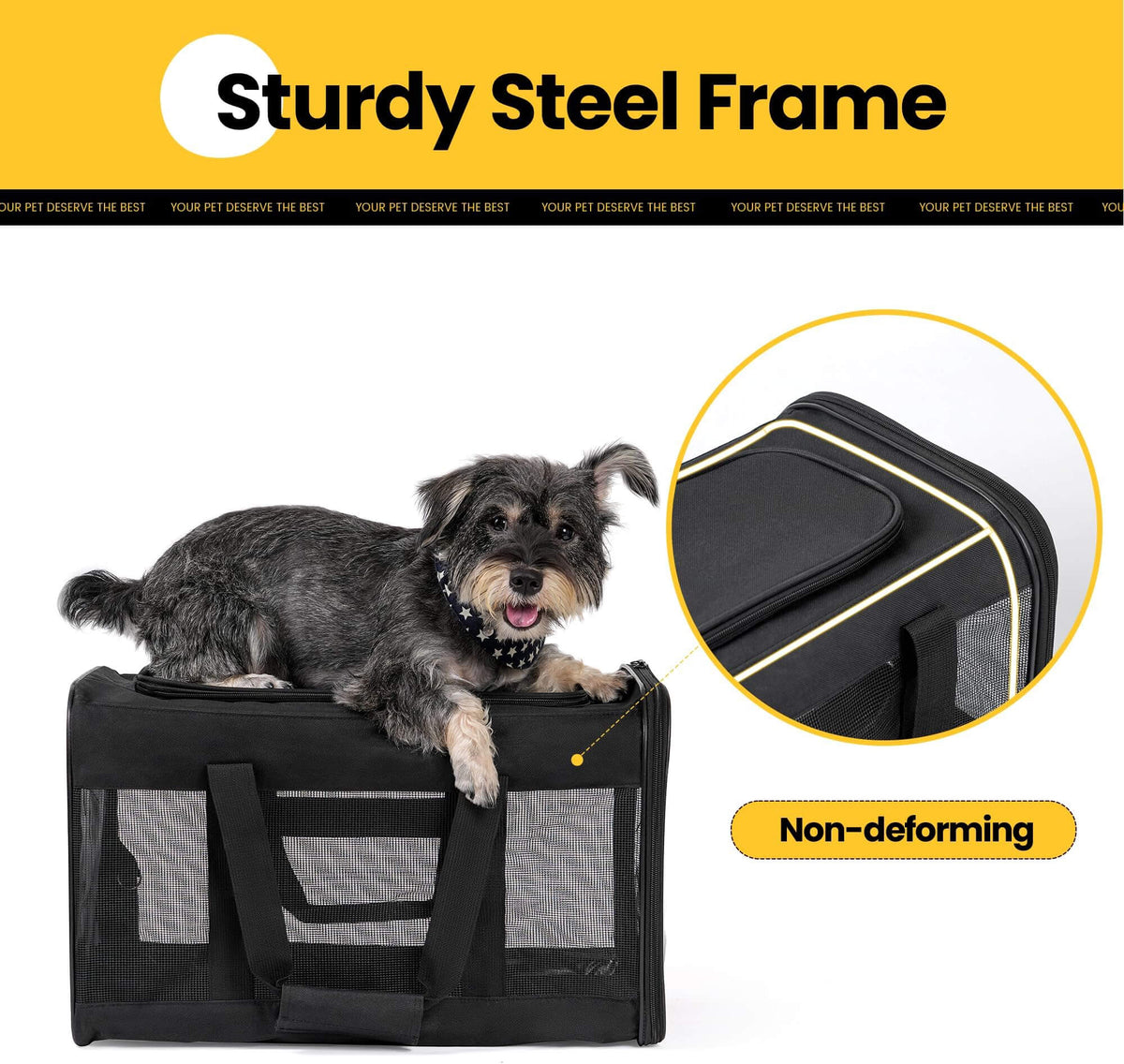 Expandable Soft-Sided Pet Carrier Bag