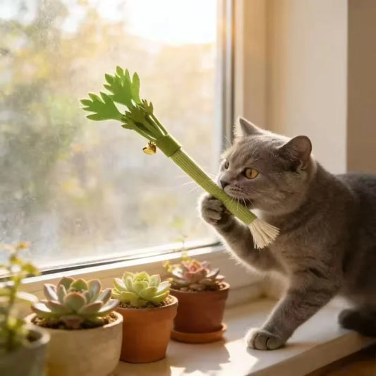Silicone Catnip Dental Chew Toy for Cats
