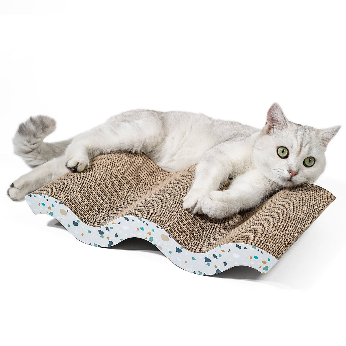 Reversible Cardboard Cat Scratcher Pad – Mountain Texture, Large