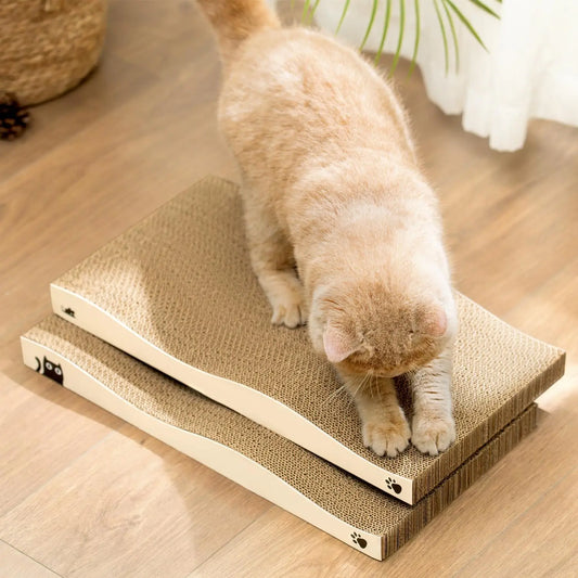 Reversible Cardboard Cat Scratcher Pad – Wave, Large