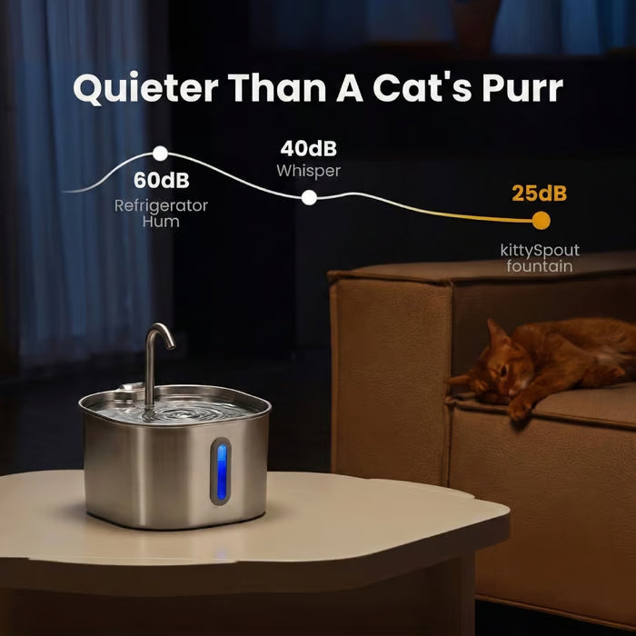 Wireless Cat Water Fountain – 2.2L Ultra-Quiet USB Pet Fountain with 4-Stage Filtration