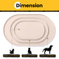 Silicone Pet Feeding Mat with ½" Raised Edge – 19" x 12"