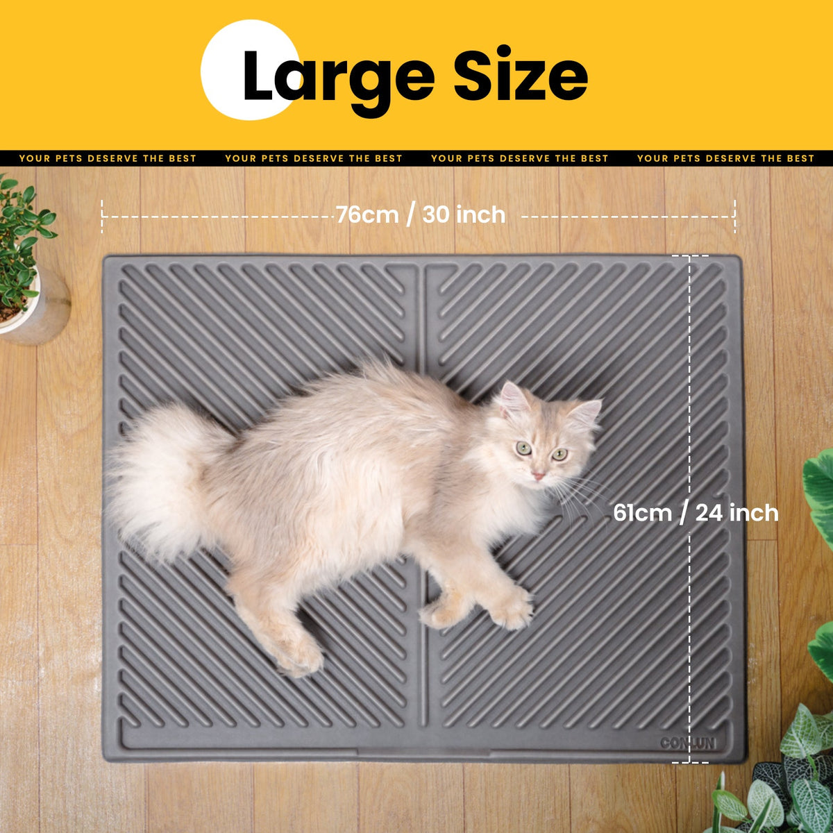 Single-Layer Cat Litter Mat – Soft, Easy-Clean
