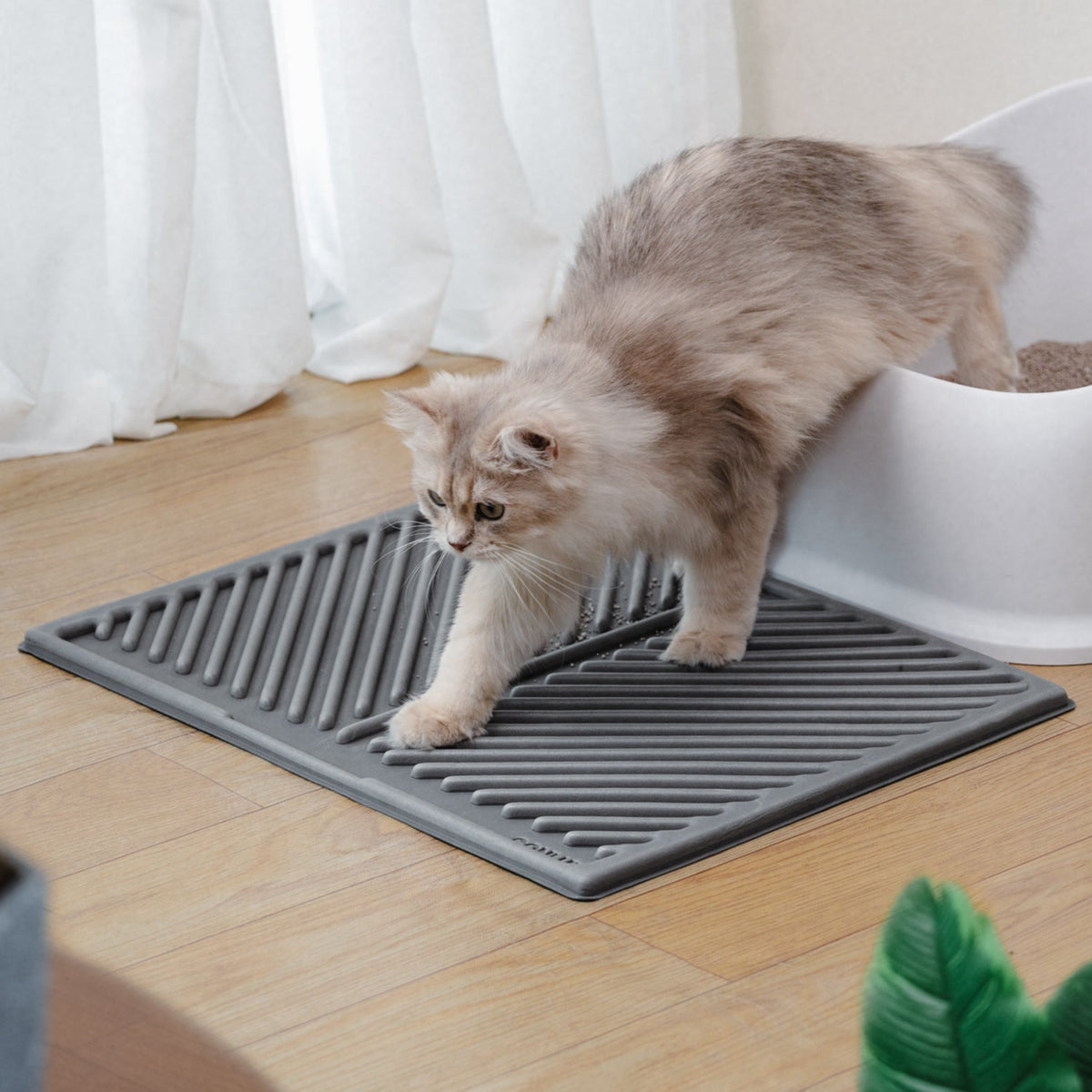Single-Layer Cat Litter Mat – Soft, Easy-Clean