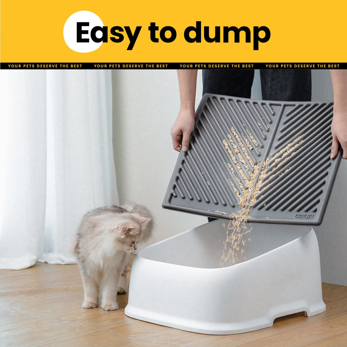 Single-Layer Cat Litter Mat – Soft, Easy-Clean