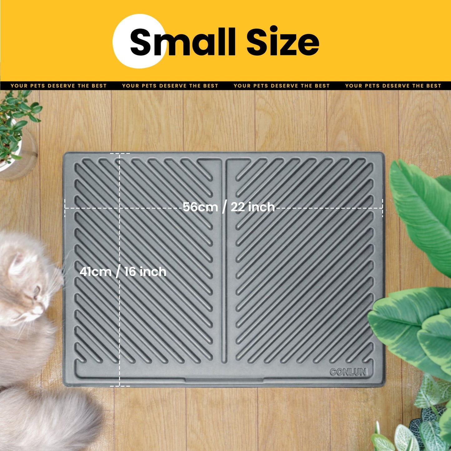Single-Layer Cat Litter Mat – Soft, Easy-Clean
