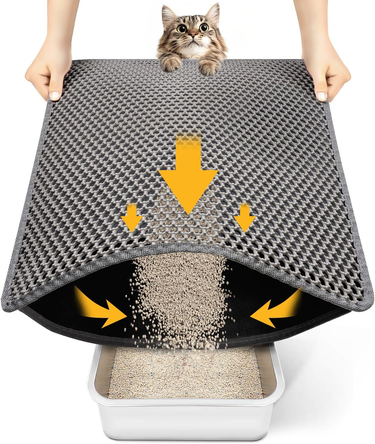 Waterproof-Backed Single-Layer Cat Litter Mat
