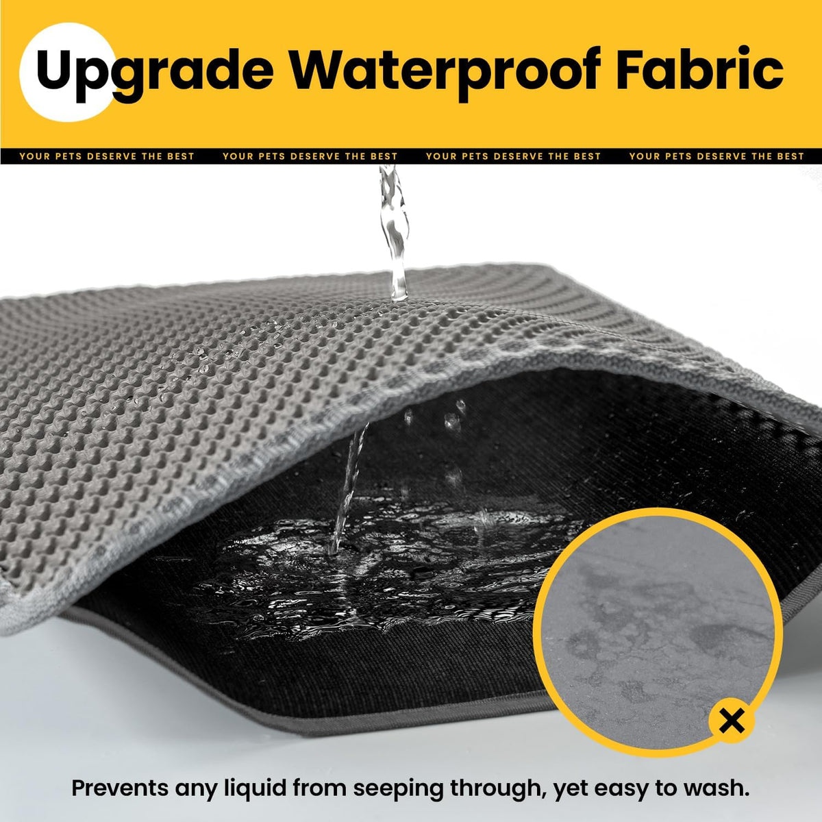Waterproof-Backed Single-Layer Cat Litter Mat