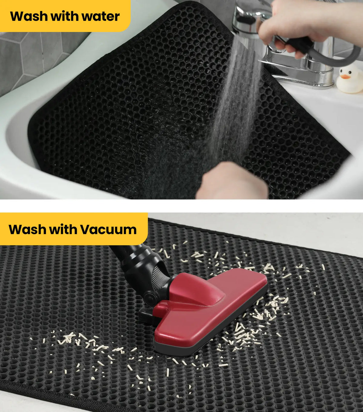 Honeycomb Double-Layer Cat Litter Trapping Mat – 30" x 22"