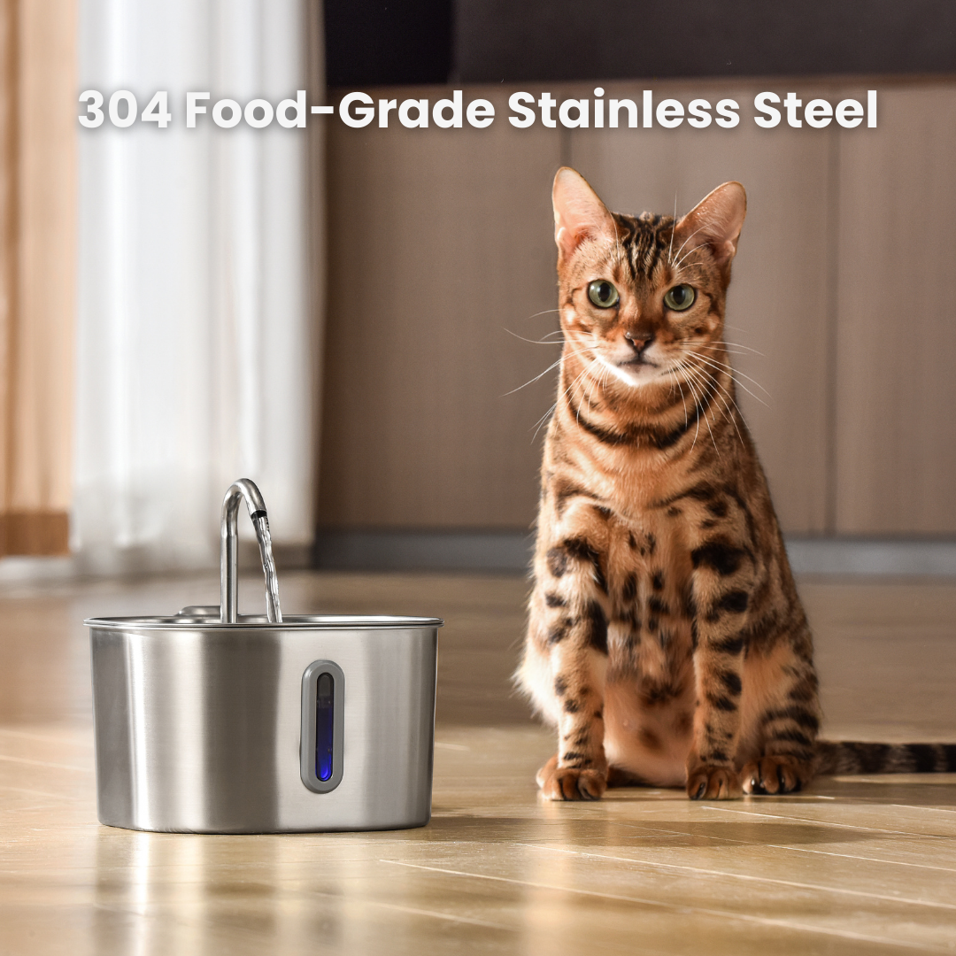 Wireless Cat Water Fountain – 2.2L Ultra-Quiet USB Pet Fountain with 4-Stage Filtration
