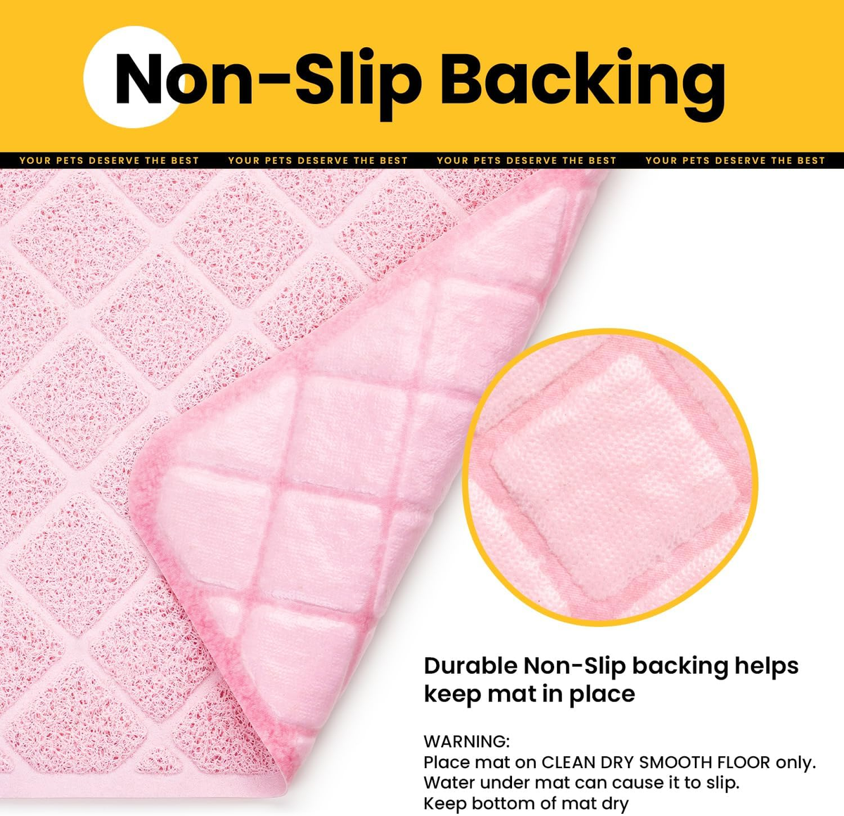 PVC Honeycomb Cat Litter Trapping Mat – Small, 24" x 17"