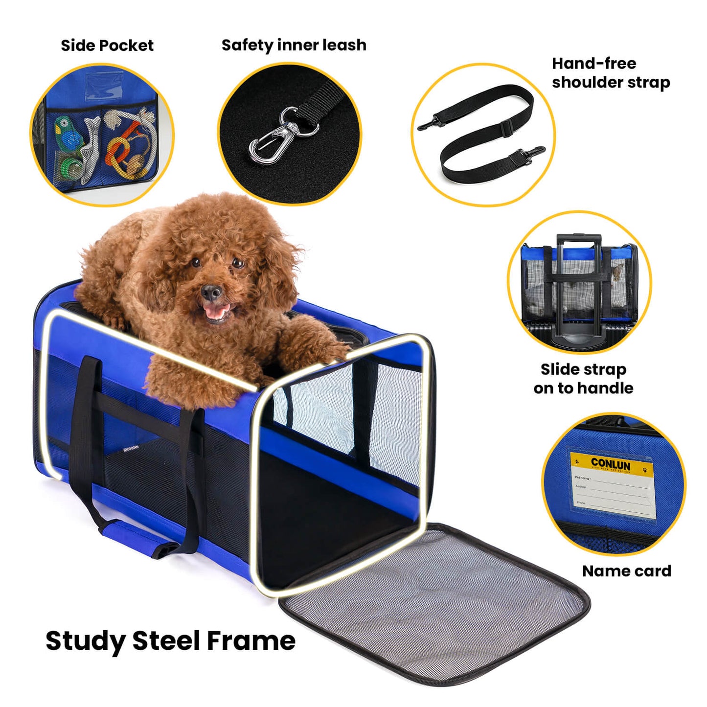 Collapsible Soft-Sided Pet Carrier – Cat & Small Dog