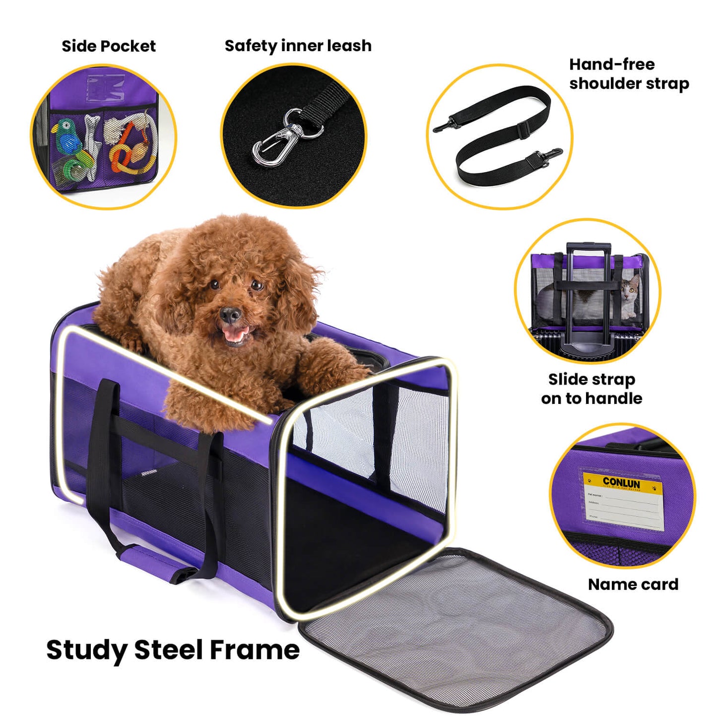 Collapsible Soft-Sided Pet Carrier – Cat & Small Dog