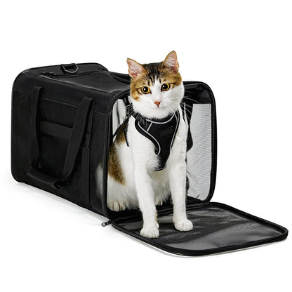 Collapsible Soft-Sided Pet Carrier – Cat & Small Dog