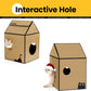 Cardboard Cat House with Scratch Pad & Catnip