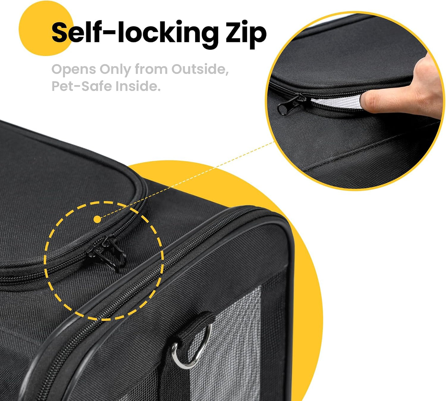 Expandable Soft-Sided Pet Carrier Bag