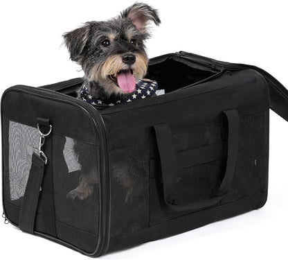 Expandable Soft-Sided Pet Carrier Bag