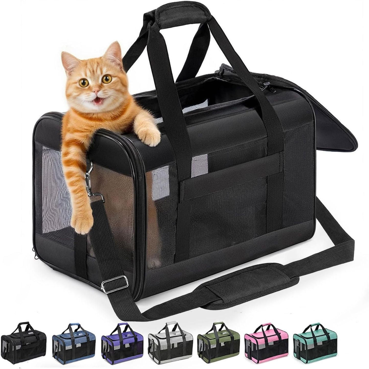 Expandable Soft-Sided Pet Carrier Bag