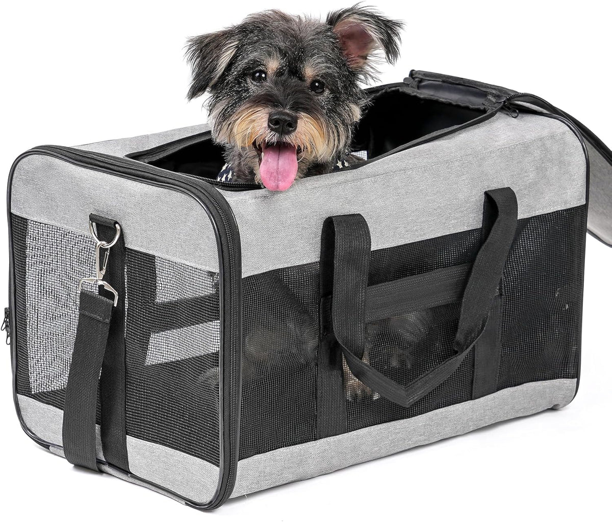 Expandable Soft-Sided Pet Carrier Bag