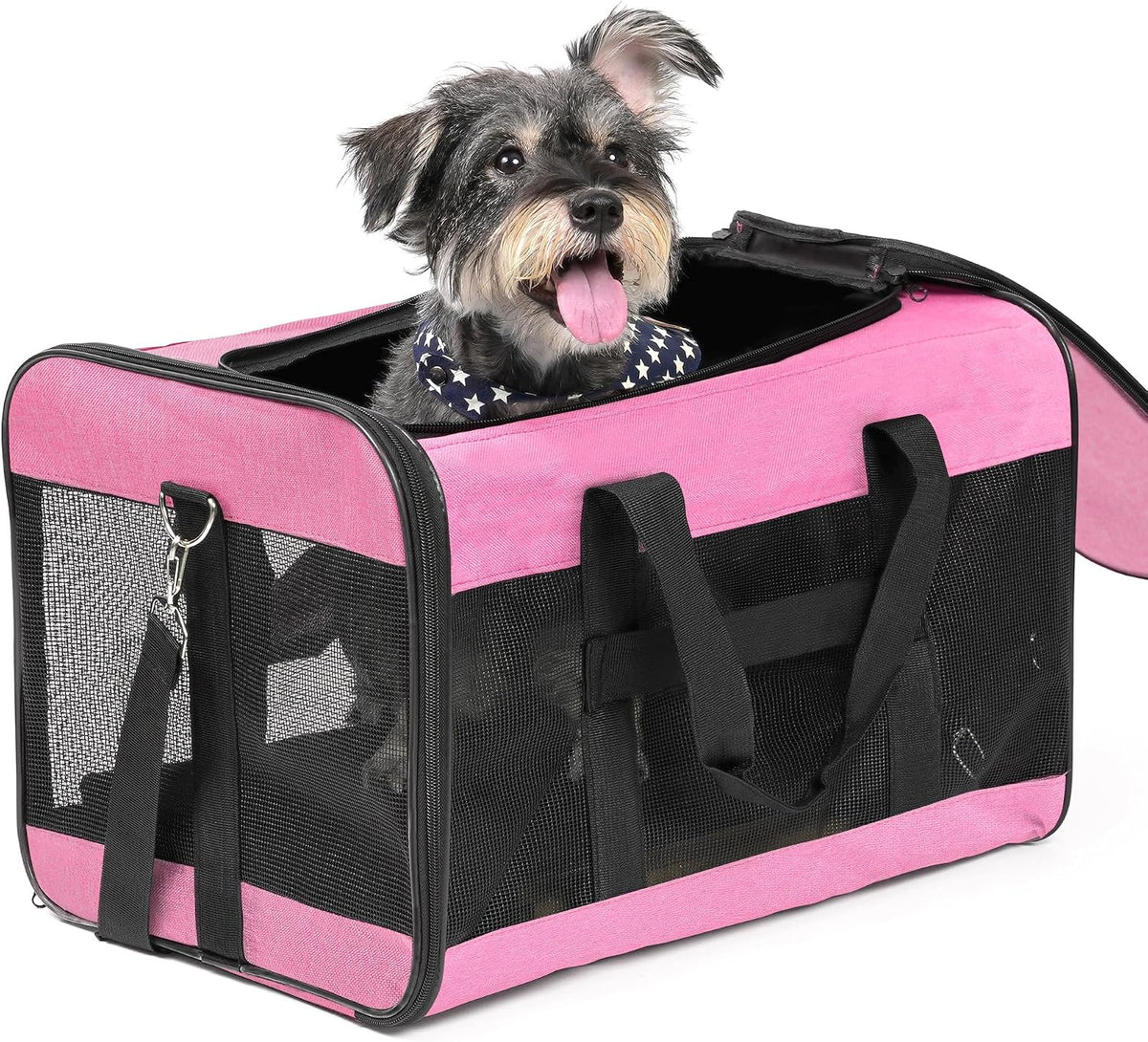 Expandable Soft-Sided Pet Carrier Bag