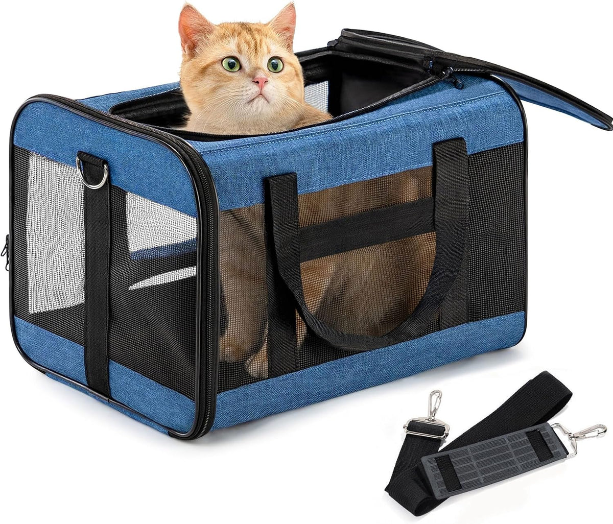Expandable Soft-Sided Pet Carrier Bag