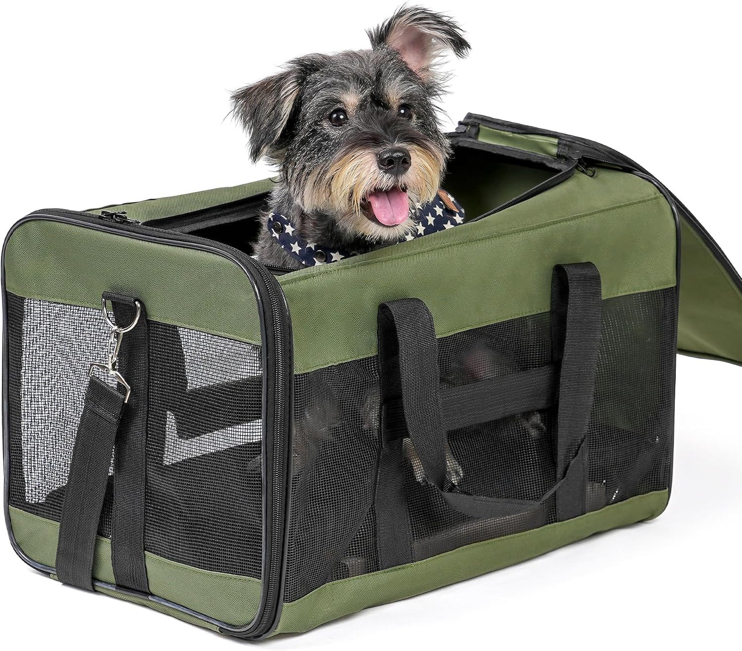 Expandable Soft-Sided Pet Carrier Bag