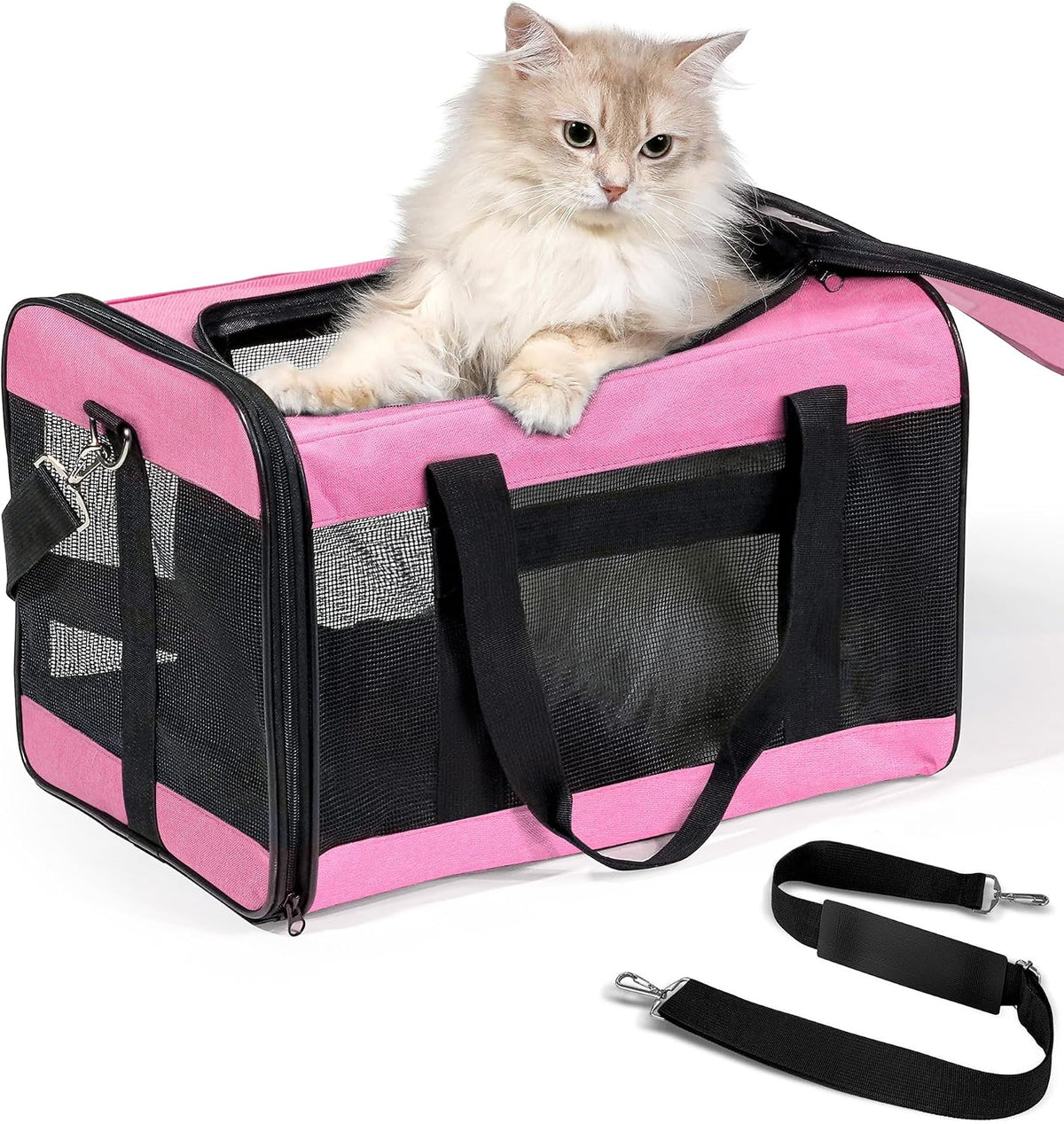 Expandable Soft-Sided Pet Carrier Bag