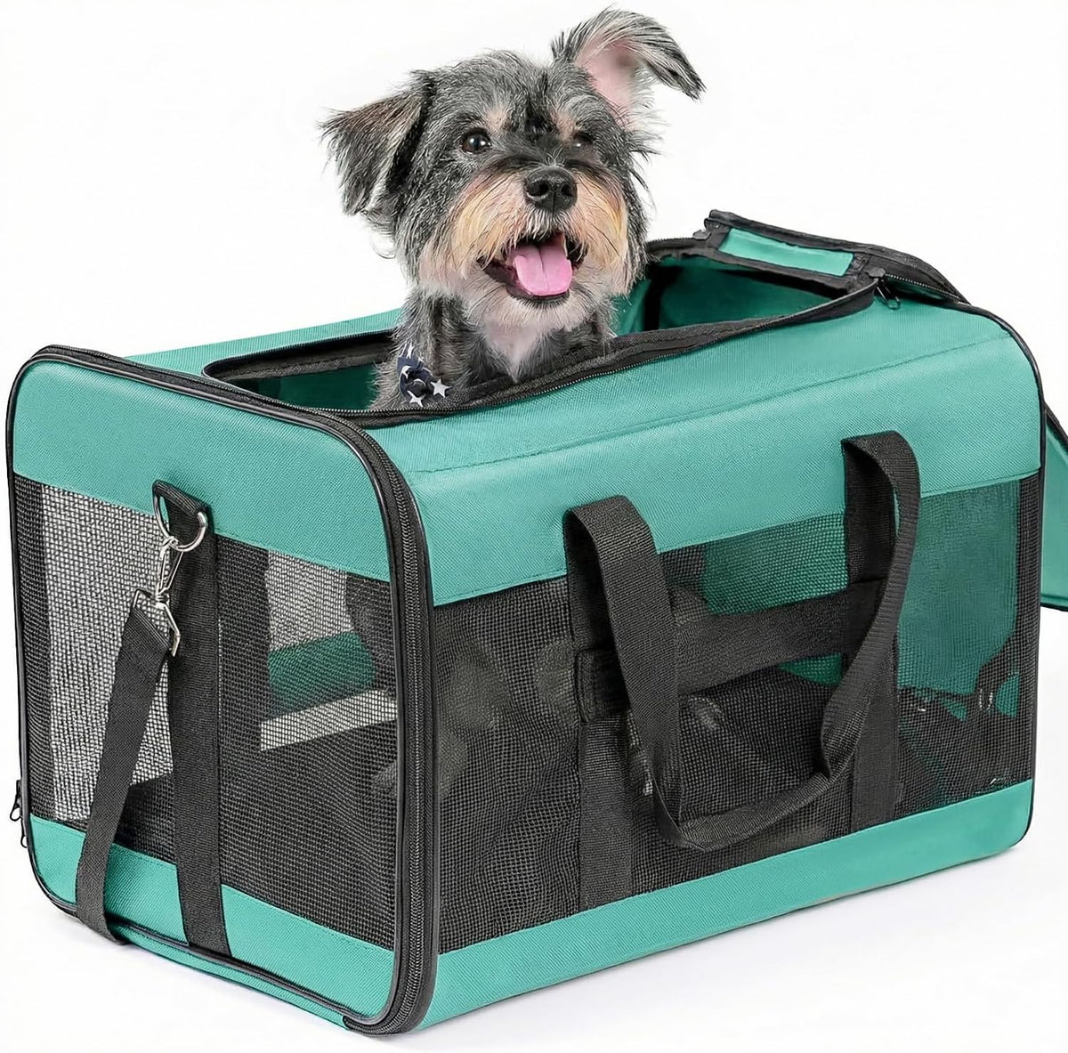 Expandable Soft-Sided Pet Carrier Bag