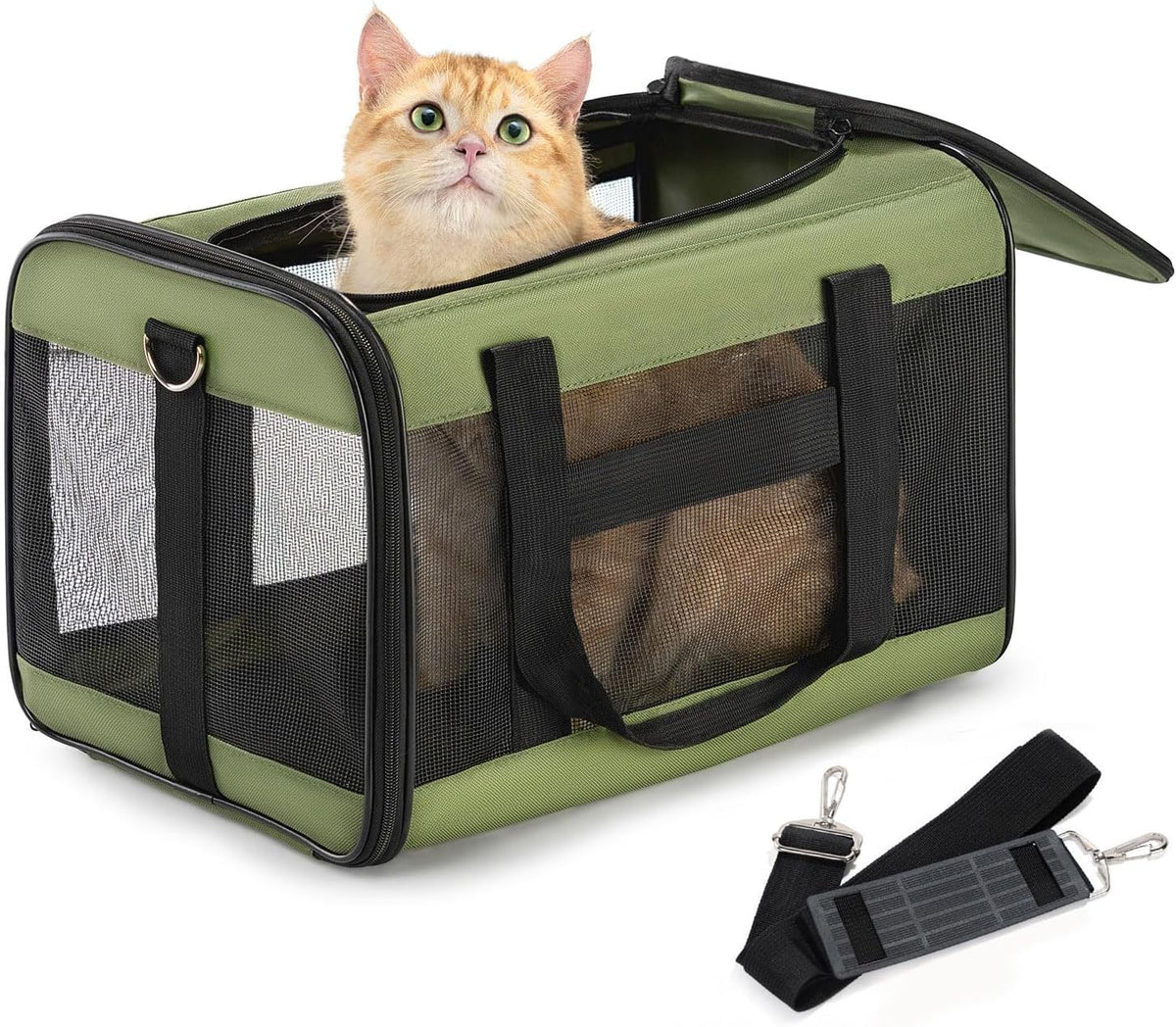 Expandable Soft-Sided Pet Carrier Bag