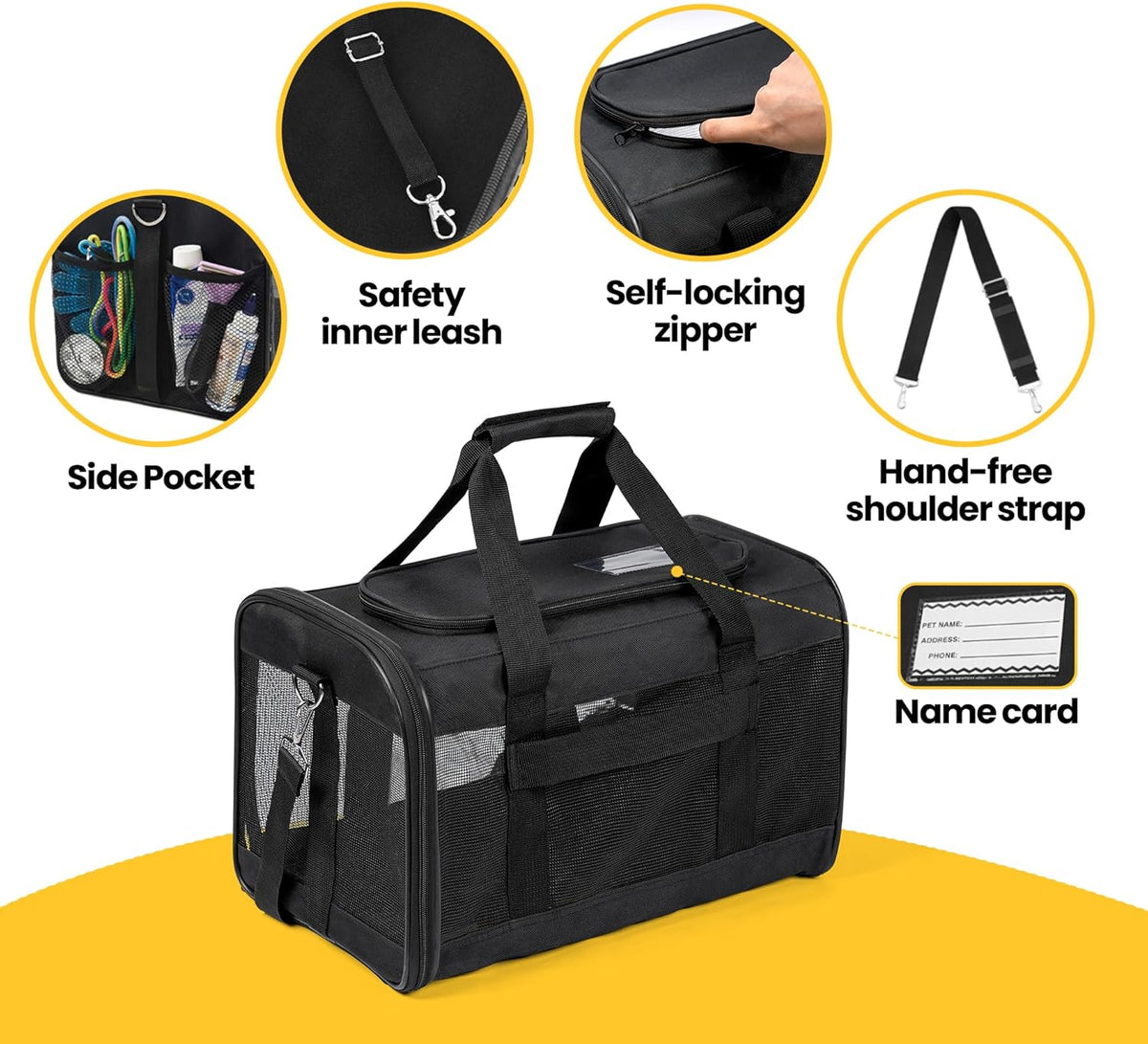 Expandable Soft-Sided Pet Carrier Bag