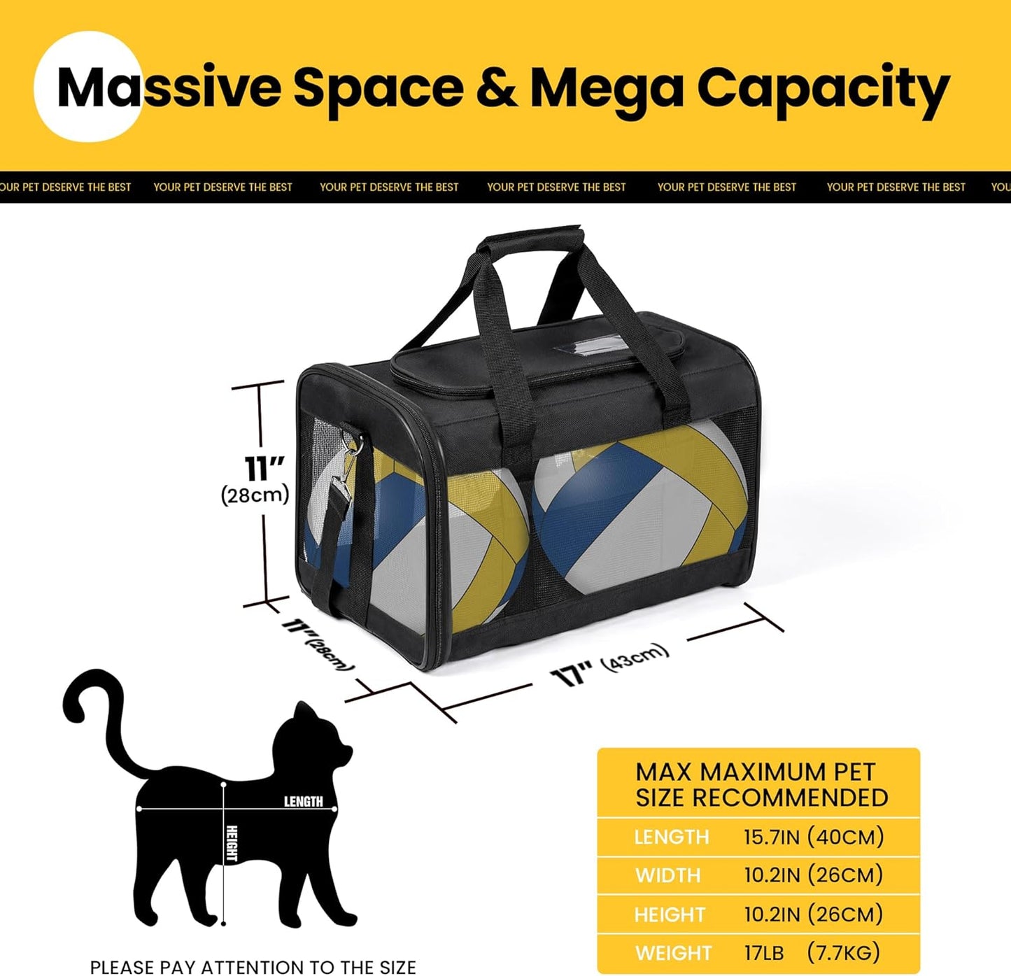 Expandable Soft-Sided Pet Carrier Bag