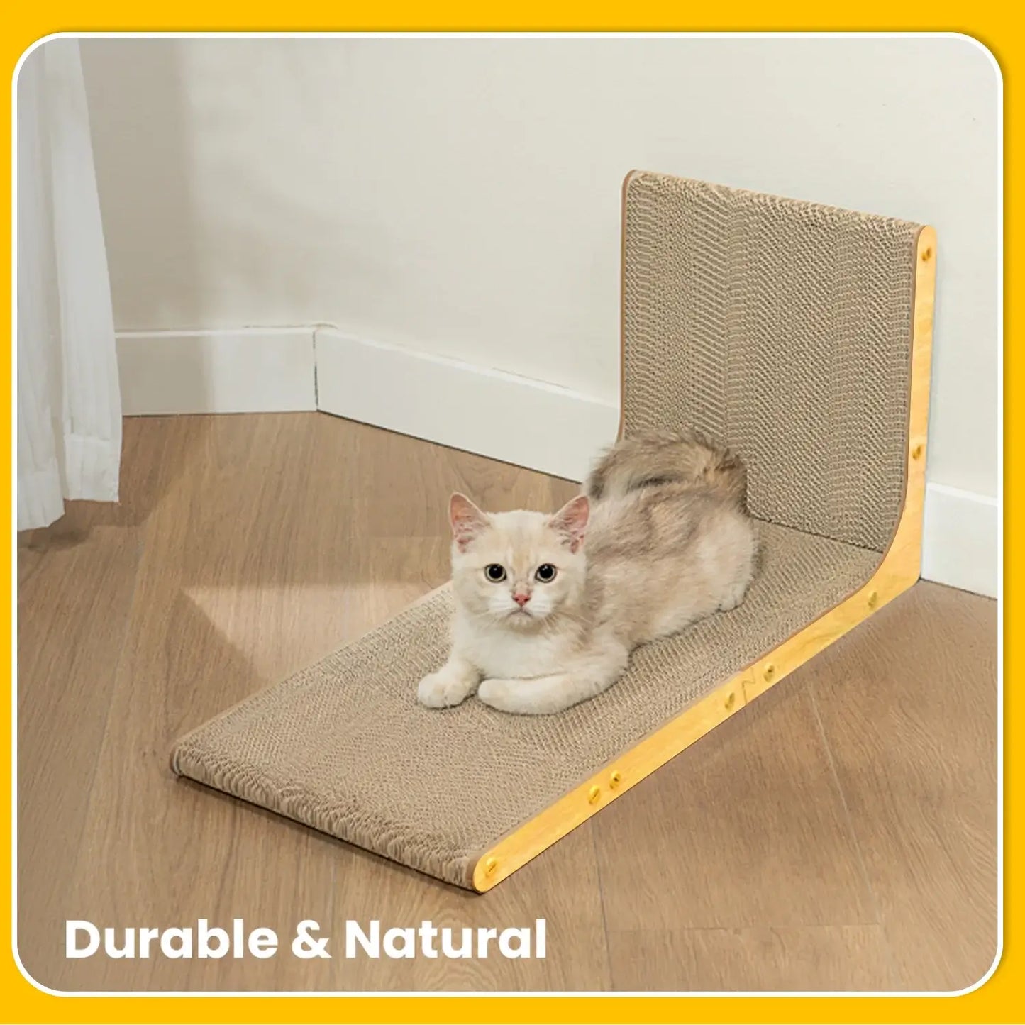 Cardboard Cat Scratcher – A-Frame & L-Shaped, Multiple Sizes
