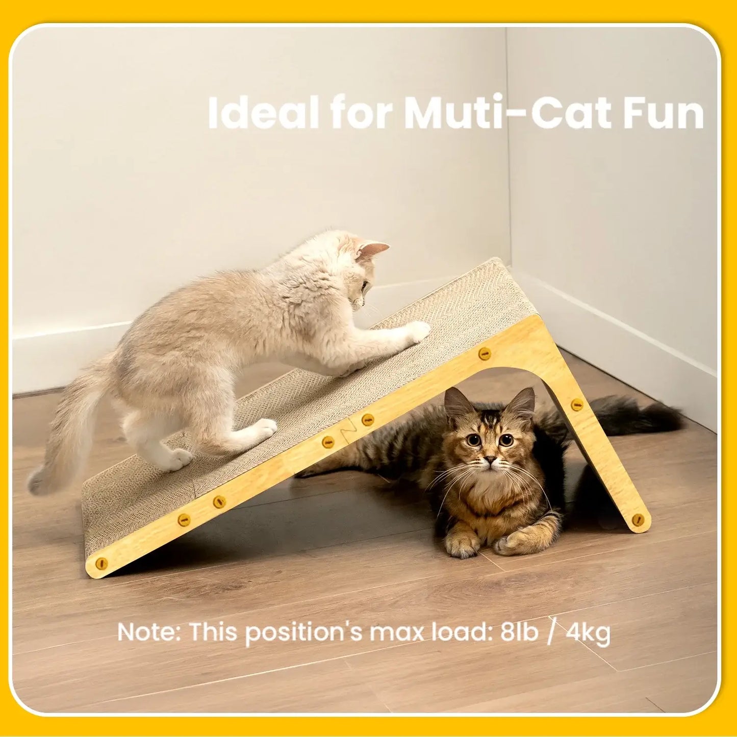Cardboard Cat Scratcher – A-Frame & L-Shaped, Multiple Sizes