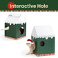 Cardboard Cat House with Scratch Pad & Catnip