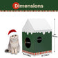 Cardboard Cat House with Scratch Pad & Catnip