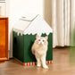 Cardboard Cat House with Scratch Pad & Catnip