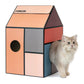 Cardboard Cat House with Scratch Pad & Catnip