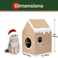 Cardboard Cat House with Scratch Pad & Catnip