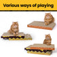 3-in-1 Cat Scratcher Pad Set with Catnip – Wave