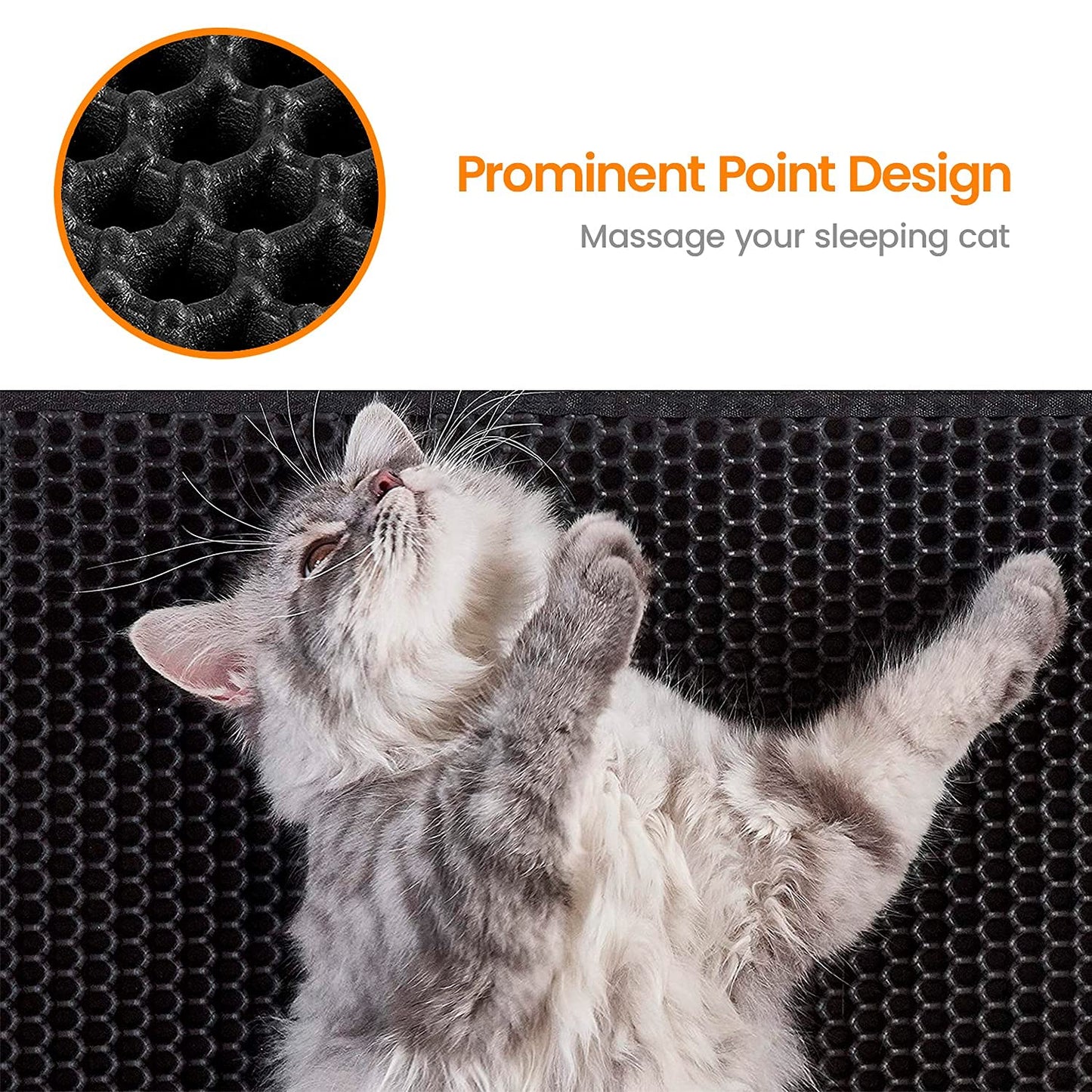 Honeycomb Double-Layer Cat Litter Trapping Mat – Large, 31" x 26"