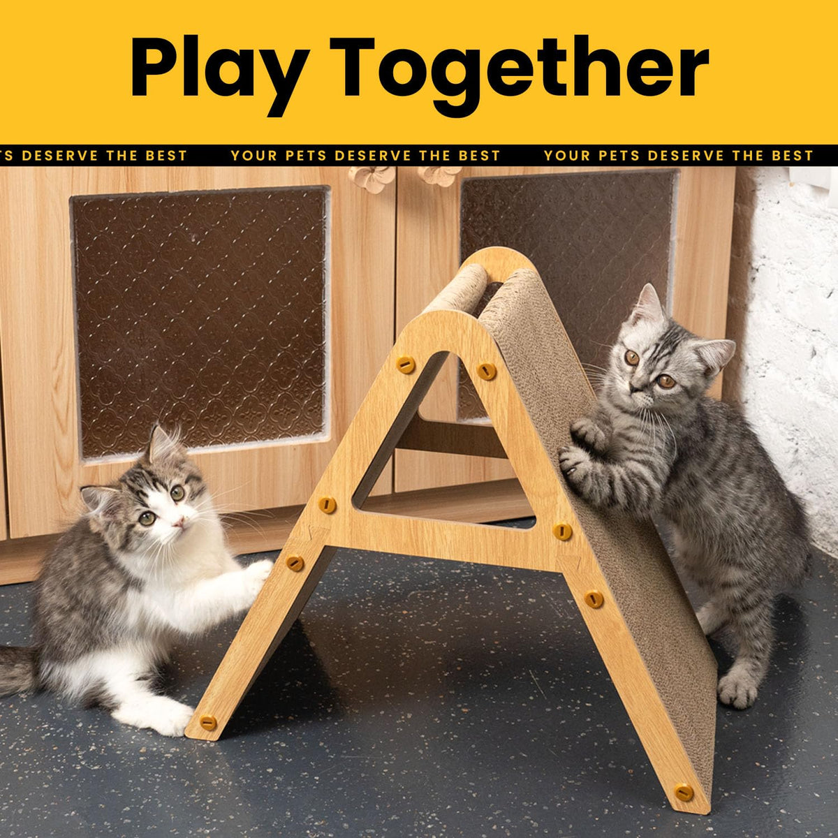 A-Frame Cat Scratching Board – Small
