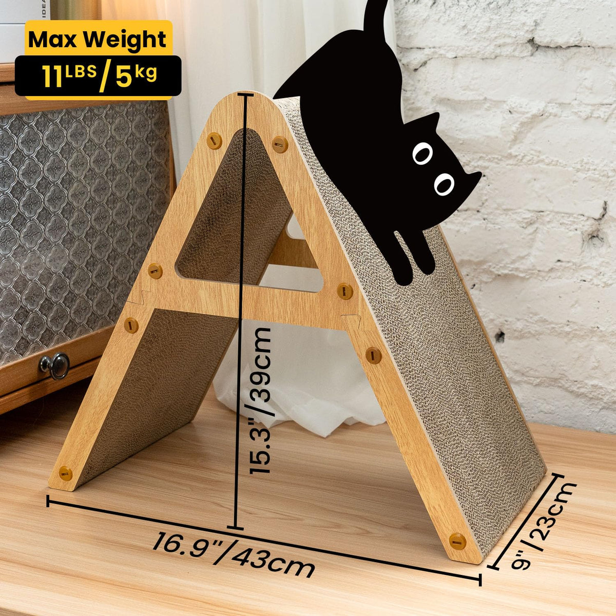 A-Frame Cat Scratching Board – Small