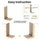 L-Shaped Cardboard Cat Scratcher Pad with Catnip
