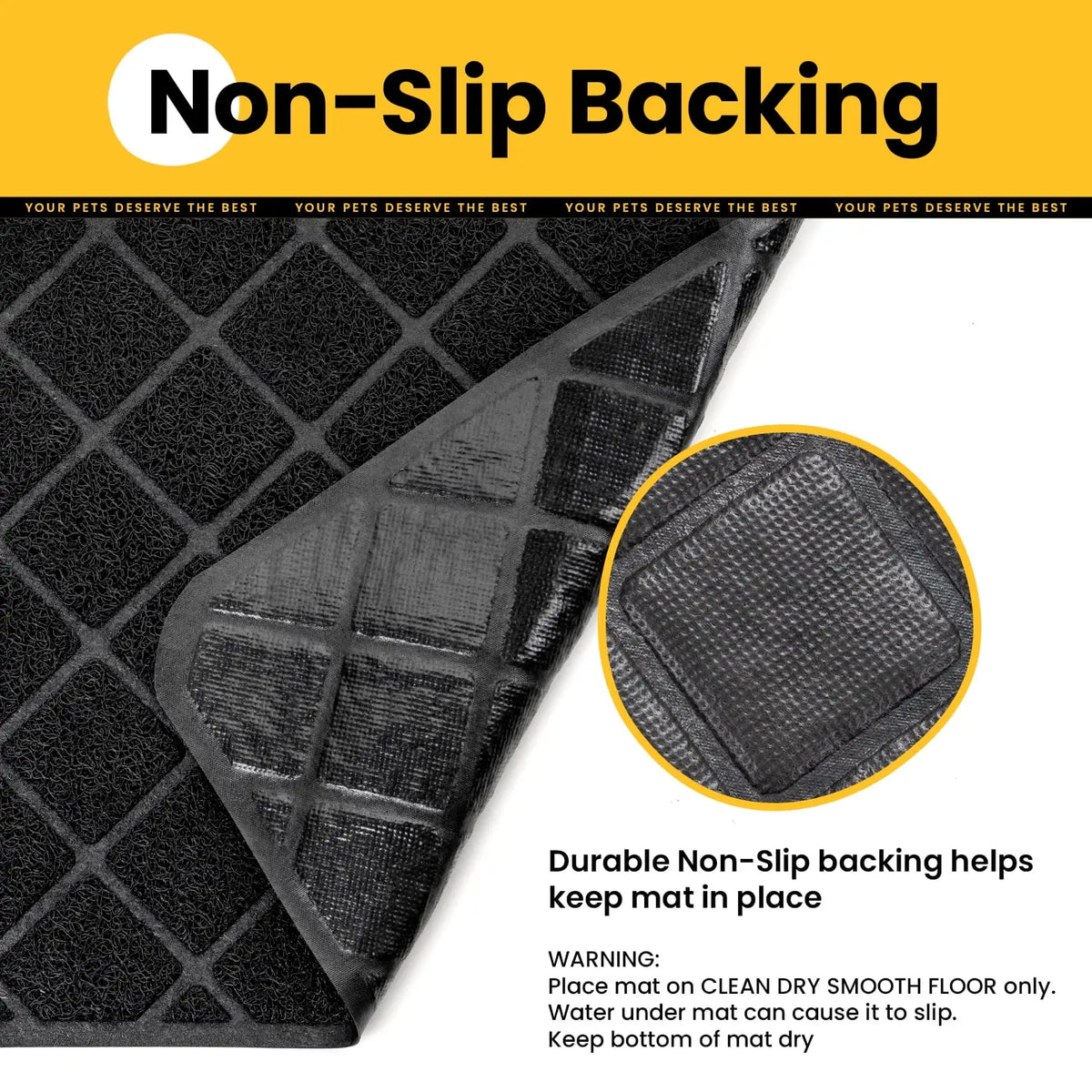 PVC Honeycomb Cat Litter Trapping Mat – Small, 24" x 17"