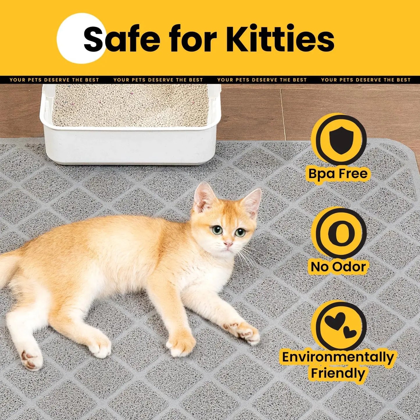 PVC Honeycomb Cat Litter Trapping Mat – Jumbo
