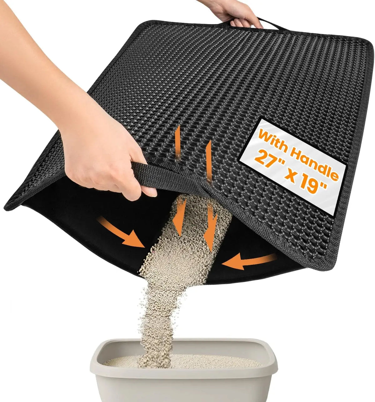 Waterproof-Backed Single-Layer Cat Litter Mat