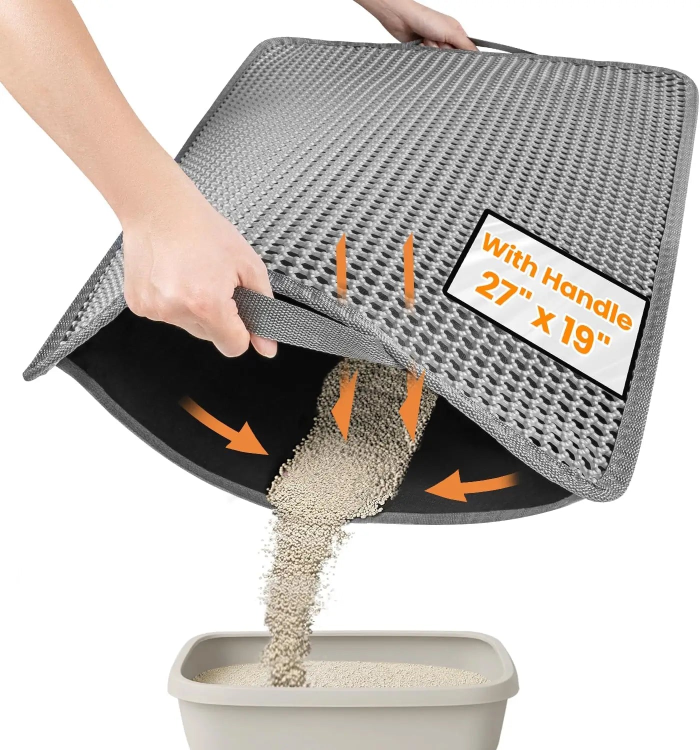 Waterproof-Backed Single-Layer Cat Litter Mat