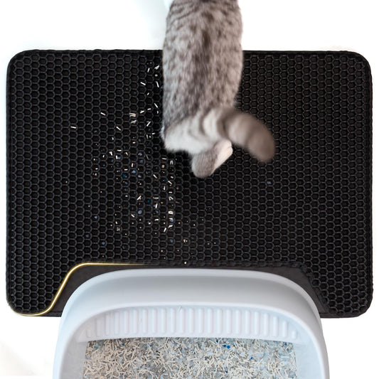 Concave Honeycomb Cat Litter Trapping Mat – Medium, 23" x 17"